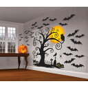 Amscan Family Friendly Halloween Trick Or Treat Mega Value Party Scene Setters Wall Decorating Kit (32 Piece), 65 X 32 1/2 , Black 【並行輸入品】