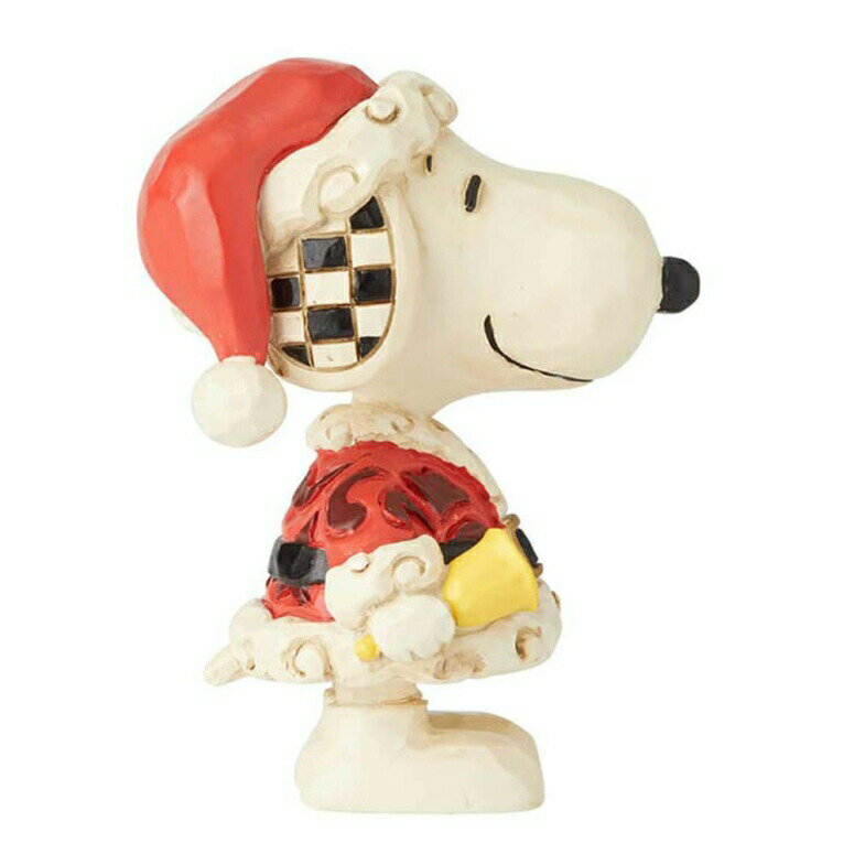 スヌーピー サンタ エネスコ ジム ショア ハートウッド クリーク フィギュア 置物 Enesco Peanuts by Jim Shore Snoopy Santa Mini Figurine 