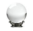 3D クリスタルボール ガラス玉 置物 Amlong Crystal 8 inch (200mm) Clear Crystal Ball with Elephant Stand 【並行輸入品】