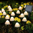 LEDソーラーライト ソーラーパワー ガーデンライト 花 フラワー HULPPRE Set of 15pcs Warm White 8 Modes 29.5ft Mini Mushroom Solar Lights Solar Pathway Lights Outdoor Decoration Fairy Color Changing Solar String Light for Garden,Backya 【並行輸入品】