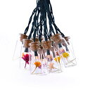 LEDソーラーライト ソーラーパワー ガーデンライト shinar Solar Lights 15 Glass Jar warmwhite LED with Flowers Solar String Lights Lanterns Warm White for Outdoor Garden Christmas Tree Party Wedding Decoration Waterproof (Flowers) 【並行輸入品】