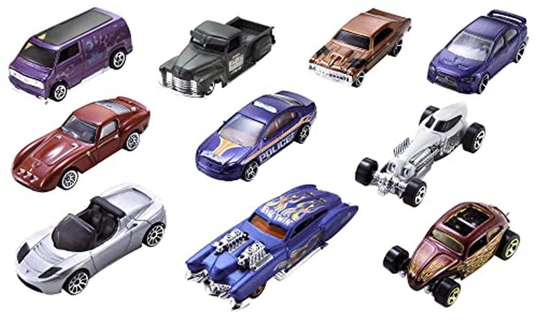 ホットウィール モンスタートラック ダウンヒルレース プレイセット Hot Wheels Set Of 10 1:64 Scale Toy Trucks And Cars For Kids And Collectors (Styles May Vary) [Amazon Exclusive] 【並行輸入品】