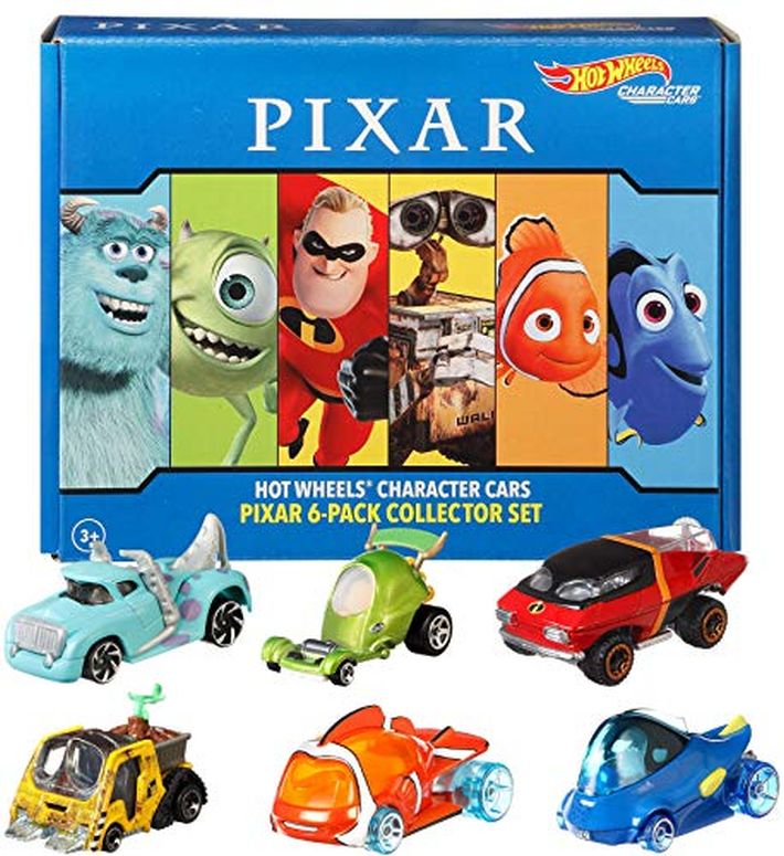 ホットウィール モンスタートラック ダウンヒルレース プレイセット Hot Wheels Character Cars 6-Pack: Disney Pixar, 6 1:64 Vehicles for Collectors and Kids 3 Years Old & Up [Amazon Exclusive] 【並行輸入品】