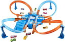 ホットウィール モンスタートラック ダウンヒルレース プレイセット Ultimate Hot Wheels Crashing Action with the Criss Cross Crash Track Set Amazon Exclusive 【並行輸入品】