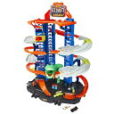 ホットウィール モンスタートラック ダウンヒルレース プレイセット Hot Wheels Ultimate Garage Track Set with 2 Toy Cars, Hot Wheels City Playset with Multi-Level Side-by-Side Racetrack, Moving T-Rex Dino & Hot Wheels Storage for 100+ 【並行輸入品】