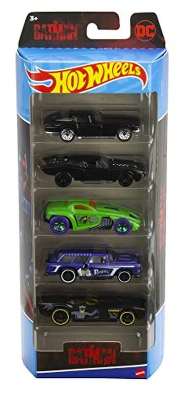 ホットウィール モンスタートラック ダウンヒルレース プレイセット Hot Wheels Batman 5-Pack, Multipack of 5 Batman-themed Vehicles, Authentic Decos, 1:64 Scale, Toy Cars for Collectors & Kids 3 Years Old & Older 【並行輸入品】