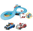 ホットウィール モンスタートラック ダウンヒルレース プレイセット Carrera First Paw Patrol - Slot Car Race Track - Includes 2 Cars: Chase and Marshall - Battery-Powered Beginner Racing Set for Kids Ages 3 Years and Up, Multi 【並行輸入品】