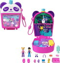 ポーリーポケット 人形 フィギュア おもちゃ Polly Pocket Dolls & Playset, Bubble Tea Panda Compact, Animal Toy with 2 Micro Dolls, Pet Panda & Food Accessories 【並行輸入品】