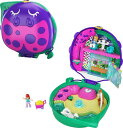ポーリーポケット 人形 フィギュア おもちゃ Polly Pocket Playset, Outdoor Toy with 2 Micro Dolls & Surprise Accessories, Pocket World Lil Ladybug Garden Compact 【並行輸入品】