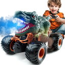 リモコン カー ギフト RC おもちゃ 車 Bennol Remote Control Dinosaur Car, 2.4Ghz RC Truck for To...