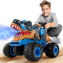 リモコン カー ギフト RC おもちゃ 車 MAGICDINOSAUR 2.4Ghz Remote Control Dinosaur Truck for Kid...