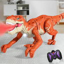 リモコン カー ギフト RC おもちゃ 車 TEMI Large Remote Control Dinosaur Toy for Kids, Rc Simula...