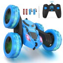 リモコン カー ギフト RC おもちゃ 恐竜 Hamdol Remote Control Car Double Sided 360°Rotating 4WD R...