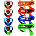 レーザータグ レーザー銃 おもちゃ フェイク Sundelta Rechargeable Laser Tag Guns Set of 4 - Front Ves...