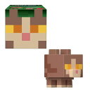 マインクラフト マイクラ Minecraft Vanilla Action Figure Head Mob Mini Street Cat with Giant Heads and Moving Parts Kids Ages 6 and Up 【並行輸入品】