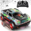 リモコン カー ギフト RC おもちゃ 車 Spider Remote Control Car for Boys, Mini RC Racing Cars for Kids Ages 3 and up, 2.4Ghz Beginners RC Cars with Cool Light, Rechargeable Toy for Boys Ages 3 4 5 6 7 8 Birthday Xmas Gift, Black 【並行輸入品】