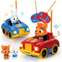 リモコン カー ギフト RC おもちゃ 車 snookids 2 Pack Remote Control Cars for Toddlers and Kids ...