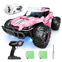 リモコン カー ギフト RC おもちゃ 車 Tecnock Pink RC Car 1/16 Scale Remote Control Car for Girl...