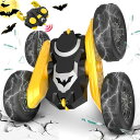 リモコン カー ギフト RC おもちゃ 車 NQD Remote Control Car- Double Sided 360°Rotate Cool Bat R...