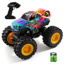 リモコン カー ギフト RC おもちゃ 車 Remote Control Monster Truck Toys with Led Light Monster T...