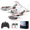 リモコン カー ギフト RC おもちゃ 車 DEERC RC Plane for Water Land & Air, Amphibious Tri-Phibia...