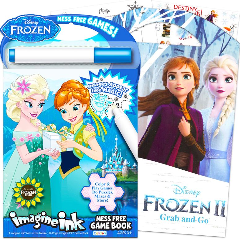 アナと雪の女王 アナ エルサ Disney Frozen Bundle with Frozen Imagine Ink Book and Frozen Sticker Pack 【並行輸入品】