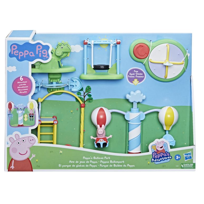 ペパピッグ きんてれ Peppa Pig Peppa’s Adventures Peppa’s Balloon Park Preschool Toy, Playset Perfect for Easter Basket Stuffers, Great Gifts Toys for Kids (Amazon Exclusive) 【並行輸入品】 3