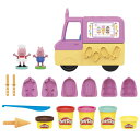 ペパピッグ きんてれ Play-Doh Peppa's Ice Cream Playset with Truck, Peppa Pig and George F...