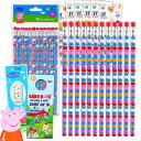 ペパピッグ きんてれ 12 Count Peppa Pig Pencils for Classroom Set - Bundle with 12 Pencils...