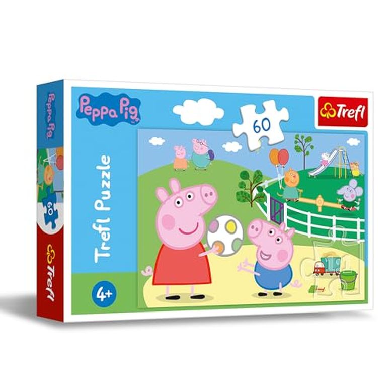 ペパピッグ きんてれ Trefl Peppa Pig 60 Piece Jigsaw Puzzle Fun with Friends Print, DIY Puzzle, Creative Fun, Classic Jigsaw for Adults and Children from 4 Years Old 【並行輸入品】