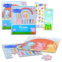 ペパピッグ きんてれ Peppa Pig Jigsaw Puzzle Assortment for Boys, Girls - Bundle with 2 Pe...