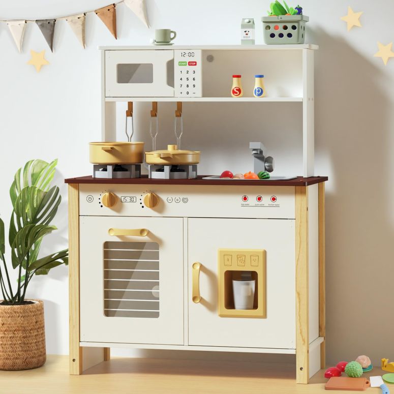 å ޤޤ  Babytronic Kids Play Kitchen, Wooden Kitchen Playset for...