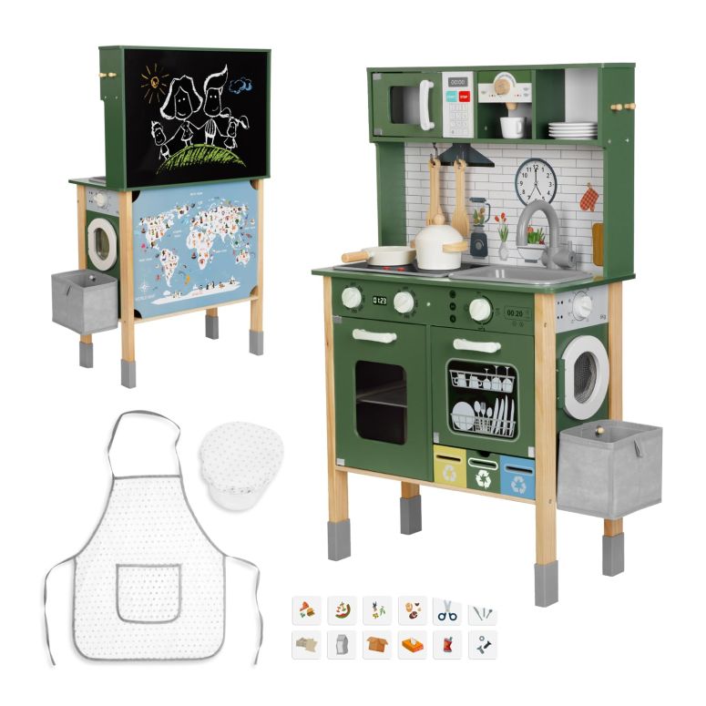 å ޤޤ  OOOK Kids Kitchen Playset for Toddlers 3-5 Years, Wooden...
