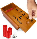 ゲーム パーティ 楽しめる SWOOC Games - Coin Drop? | Simple + Strategic Dice Games for Families with Coins Included for 2-6 Players | Works W/Pennies Too | Get Rid of Coins to Win | Board Games for Kids | Penny Game Wood Box 【並行輸入品】