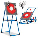 ゲーム パーティ 楽しめる EastPoint 2-in-1 Axe Throw & Lawn Dart Combo Backyard Game Set for...