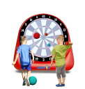 ゲーム パーティ 楽しめる Giant Inflatable 6ft Tall Kick & Throw Darts Game | Soccer Darts Inflatable Dart Board with 6 Kick Balls, 6 Tennis Balls & Pumps | Perfect for Giant Yard Games, Giant Inflatable Games & Carnival Games 【並行輸入品】