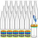 ゲーム パーティ 楽しめる Tioncy 72 Pcs Ring Toss Game Outdoor Carnival Games Backyard Adults Fun Target Toys Glass Bottles with Mixed Color Rings Hoops for Family Outside Sport Party Accessories (Random Color Hoops) 【並行輸入品】