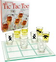 ゲーム パーティ 楽しめる Matty's Toy Stop Tic-Tac-Toe, Three in A Row Shot Glass Drinking Game with 9 Shot Glasses and Glass Game Board (10" x 10") 【並行輸入品】