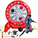ゲーム パーティ 楽しめる 6.4FT Giant Kick Darts Games, Jumbo Outdoor Soccer Target Dartboard with Soccer Balls and Air Pump, for Yard Lawn, Yard Outdoor Games Family Kids Frends Big 【並行輸入品】
