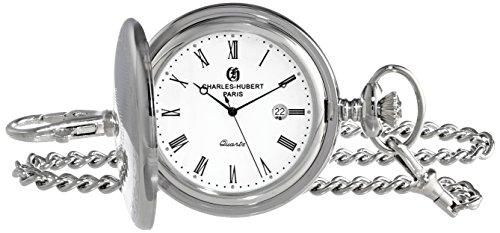 チャールズヒューバート Charles-Hubert Paris 3915 Premium Collection Analog Display Quartz Pocket Watch ポケットウォッチ メンズ レディース 懐中時計 腕時計 【並行輸入品】