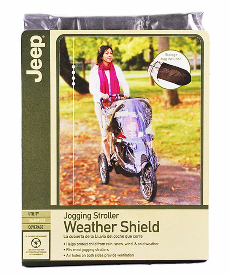 Jeep ジープ ジョギング ベビーカー レインカバー 雨よけ Jogging Stroller Weather Shield 【並行輸入品】