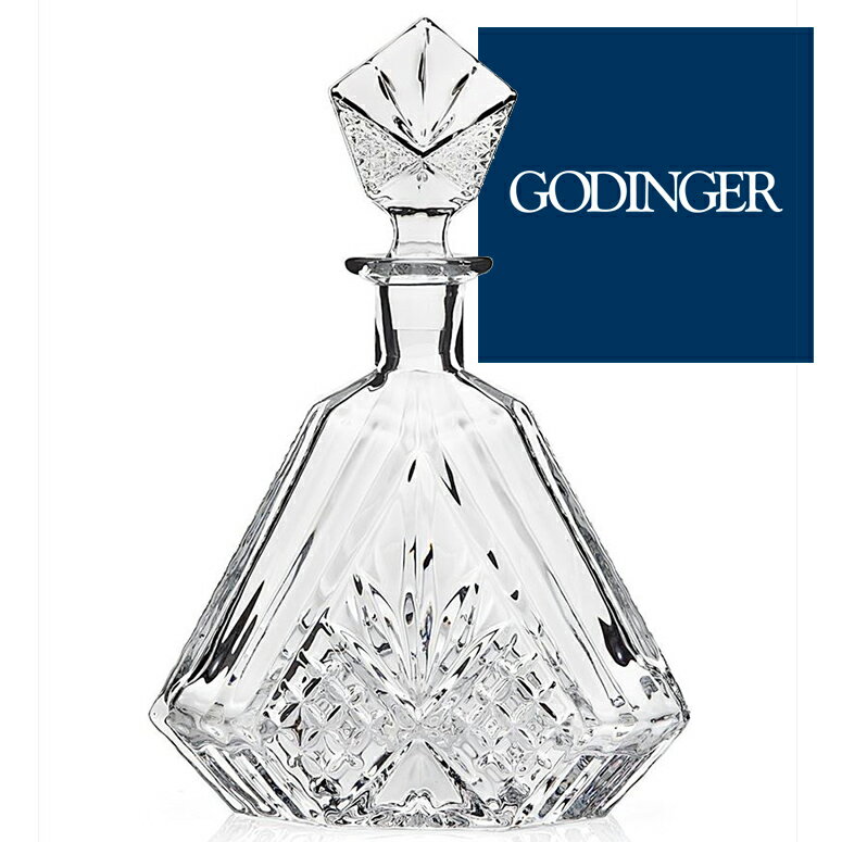 Godinger ダブリン 三角クリスタルデキャンター DUBLIN TRIANGULAR CRYSTAL DECANTER - decanter ギフト プレゼント 新築祝い 結婚祝い ウイスキー デカンタ 【並行輸入品】