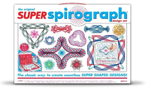 Kahootz Toy製 スーパー スピログラフ セット Super Spirograph Kit 【 8歳以上 家族で 螺旋模様 デザイン 50周年記念記念ゴールドギア入り 】 送料無料 【並行輸入品】