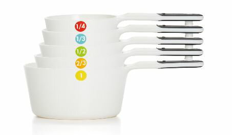 オクソー社OXO グッド グリップ プラスチック メジャリング カップ 6ピース ホワイト Good Grips Plastic Measuring Cups, 6-Piece, White  