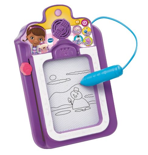 おもちゃドクター ヴィテック Vtech ドックはおもちゃドクター トーク＆トレース クリップボード トイ 【 ディズニー Disney ディズニーアニメチャンネル ディズニーキッズ お絵かきボード 学習おもちゃ 玩具 磁石 砂鉄 トレースステンシル 音楽 】 【並行輸入品】