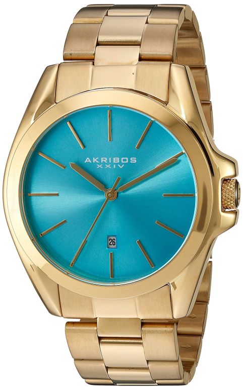 アクリボス Akribos XXIV 女性用 腕時計 レディース ウォッチ ブルー AK948YGTQ 【並行輸入品】