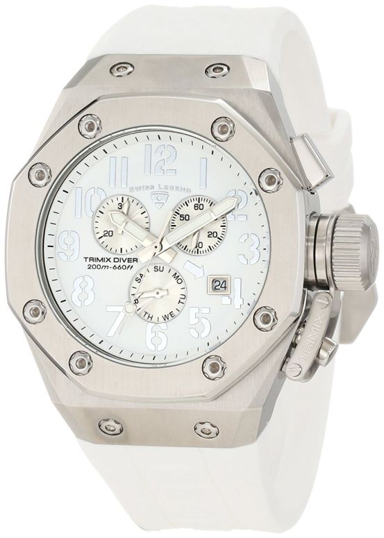 スイスレジェンド Swiss Legend 男性用 腕時計 メンズ ウォッチ クロノグラフ ホワイト 10541-02-SA 【並行輸入品】