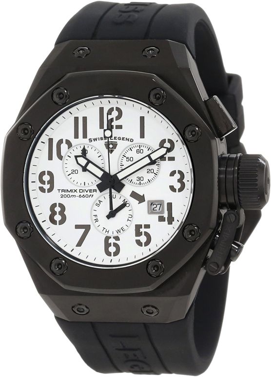 スイスレジェンド Swiss Legend 男性用 腕時計 メンズ ウォッチ クロノグラフ ホワイト 10541-BB-02 【並行輸入品】