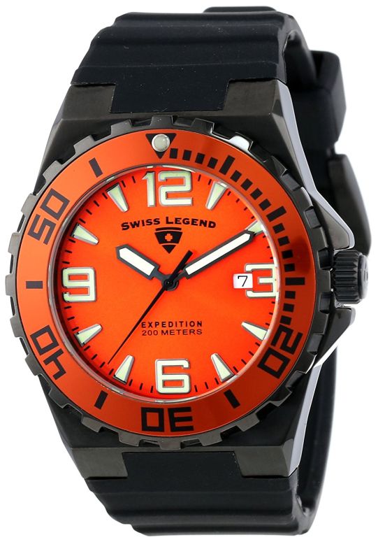 スイスレジェンド Swiss Legend 男性用 腕時計 メンズ ウォッチ オレンジ 10008-BB-06-OB 【並行輸入品】