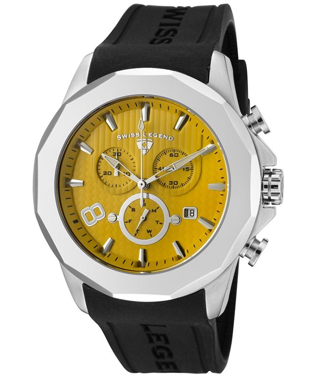 スイスレジェンド Swiss Legend 男性用 腕時計 メンズ ウォッチ イエロー SL-10042-07 【並行輸入品】